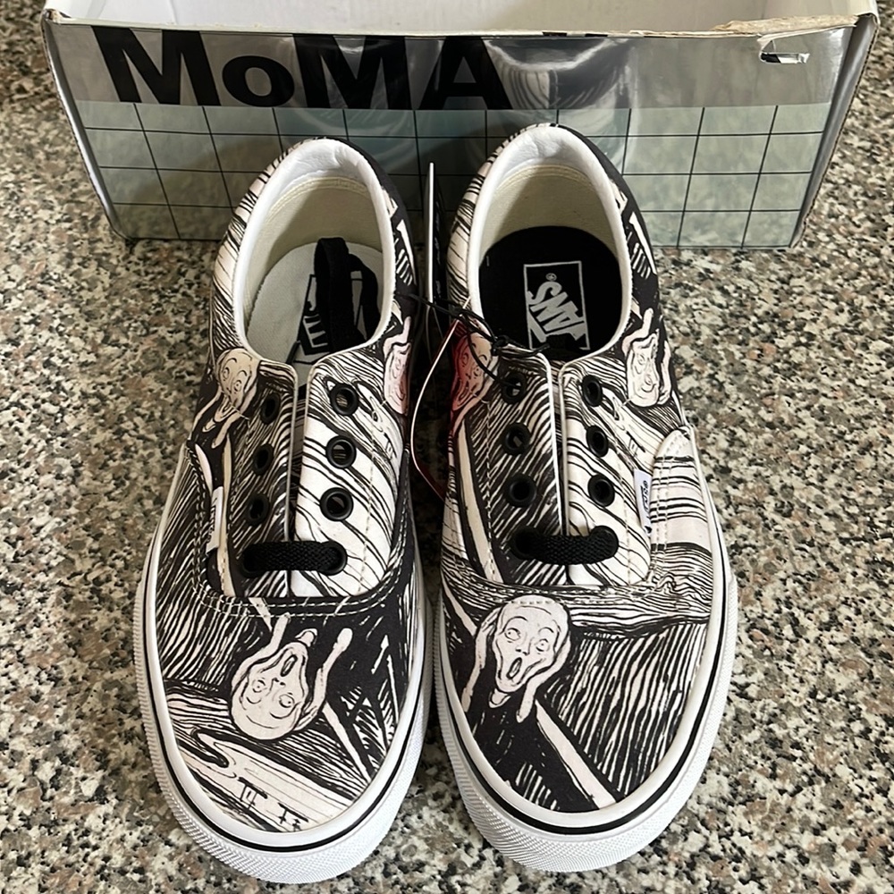 NWT Vans Era Moma Edvard Munch Mens Size 3.5,  Boys Size 3.5, Women’s size 5